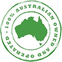 100% Australian Owned and Operated Logo